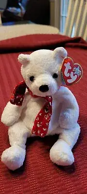 TY Beanie Babies "2000 HOLIDAY TEDDY" Christmas Bear - MWMT RETIRED MUST HAVE