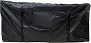 Patio Cushion Storage Bag Dustproof Bag for Outdoor Cushion Storage Lightweight Outdoor Cushion Storage Bag Waterproof Bag for Patio Storage Christmas Decoration Storage Bag (black, 116x47x51cm)