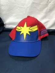 Marvel Comics Red Strapback Captain Marvel Baseball Cap OSFM