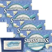 Swiss Miss White Chocolate Hot Cocoa Drink Mix 4 Boxes and Microfiber Cloth