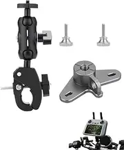 Cochanvie Bike Holder Mount Adapter Set for DJI RC 2/ RC Controller, for DJI Mini 4 Pro/Mini 3 Pro/Air 3/Mavic 3 Pro Smart Remote Controller 360° Dual Ball Head Motorcycle Handlebar Holder Clamp