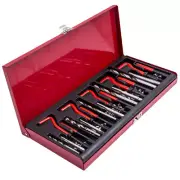 131 pcs Thread Repair Tool Kit Drill Bits Taps Threaded Inserts Installation