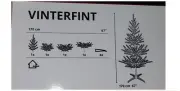 IKEA VINTERFINT Artificial plant christmas tree, indoor/outdoor 67 " - NEW
