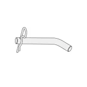 TAG Hitch Pin & R-Clip - Suit Class 4 Towbar Zinc Plated 15.8mm Diameter Pin