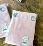 Nicetown Light Filtering Baby Pink Curtain Panels Set of 2 New In Pack 42" X 84"