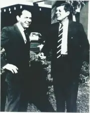Frank Sinatra & President John F. Kennedy Casual Photo (Reprint)