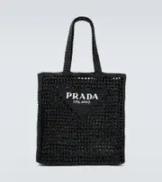[Prada] Prada Logo crochet tote bag
