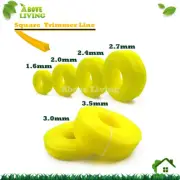 Square Shape 1.6 2.0 2.4 2.7 3.0 3.5mm X 100M Trimmer line Whipper Snipper Cord
