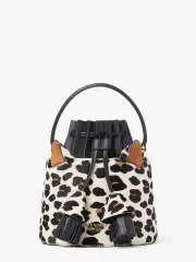 Buttercup Leopard Haircalf Small Bucket Bag