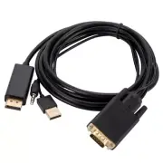 Portable VGA to DisplayPort Adapter Cable VGA Analog to Siginal
