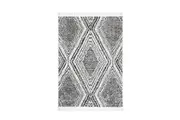 Jester Black And White Geometric Rug