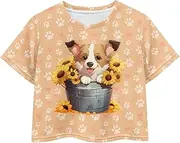 [Ystardream] Kids Teen Girl Shirts Soft Summer Clothes for Girls