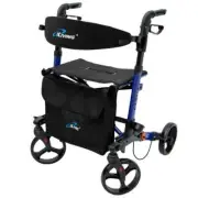 ILG-622 - iLIVING Foldable Upright Mobility Rollator, Light Weight Walker for Se