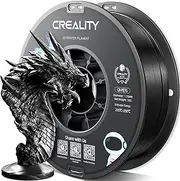 Official Creality PETG 3D Printer Filament 1.75mm 1KG (2.2lbs), High Precision Strong Toughness, Odorless Better Flow Moistureproof 3D Printing Ender Filament(Black)