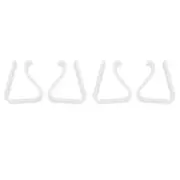 4 Pcs Home Party Clear Plastic 20mm-35mm Desk Table Cloth Clips M5S1S1