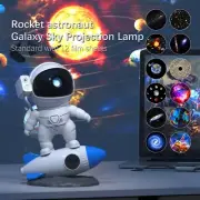 Rocket Astronaut Projection Light, Star Sky Galaxy Projector, 12 Galaxies Film