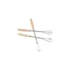 Wooden Handle Mini Egg Whisk Multifunction Hand Egg Beater Cooking