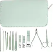 FOMIYES 12-in-1 Manicure Set Manicure Tool Kit Nail Clippers Pusher and Tweezers Compact for Travel
