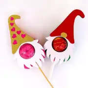 Gnome Lollipop Holder Cutting Dies Handmade DIY Stencil Mold Embossing Pattern