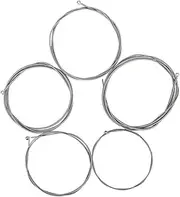 Abaodam 5pcs String Practical Electric Bass Strings High Carbon Alloy Replacement for String Bass Durable Metal Accessories Smooth Feel for Optimal Sound