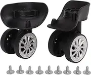 [ZLXHDL] Swivel Luggage Wheels Replacement, L Suitcase Spinner Repair Silent Wheel Universal Left Right Dual Roller Bearing Caster Replacing Repairing Set Travel Box 1 Pair