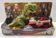 Imaginext Jurassic World T. Rex Escape - Dr Grant - Jurassic Park Jeep NEW!