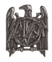 Slayer Lapel Badge Eagle band logo new Official Alchemy Silver