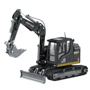 1:50 Crawler Excavator Construction Vehicle Diecast Model Digger Truck Black