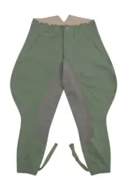 WW2 German Police Officer Mottled Green Riding Summer Breeches