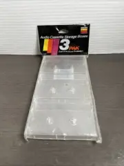 GEMINI NEW SEALED AUDIO CASSETTE TAPE CASES 3 PACK STORAGE BOXES AS 100 1993