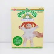 Vintage 1983 Cabbage Patch Kids Paper Doll Kit Toy Boys Girls New In Box #640