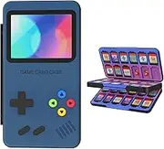 THELIFELICIOUS Switch Game Card Case for Nintendo Switch/Switch OLED/Switch Lite, Gradient Color Lining Games Card Holder with 48 Game Card Slots & 24 Micro SD Card Slots.
