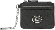 [Lacoste] Wallet [Official] Origin Clock Snap Hook Grain Leather Card Holder