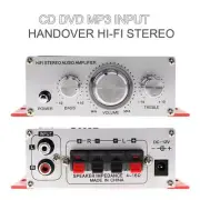2CH Hi-Fi Car Home Audio Amplifier Receiver Stereo Audio AMP CD DVD MP3 Input US
