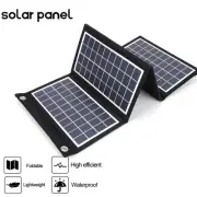 Lightweight and Portable Solar Panel Charger for Camping with Dual USB Output