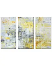 Ready2HangArt Joy Within 3pc Wrapped Canvas Wall Art by Norman Wyatt