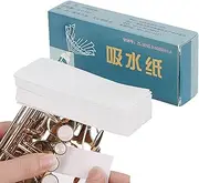 Flute Absorbent Paper, Anti-Stick Sax Pad, 1.inches Portable Drying Sheets, Cleaning Patches, Instrument Care for Maintenance, Instrument Maintenance Repair