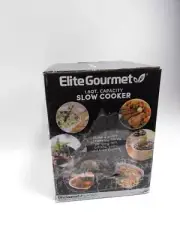 Elite Gourmet MST-250XW Electric Slow Cooker Ceramic Pot DAMAGED PACKAGING