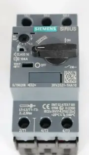 1PC New 3RV2021-1HA10 Siemens Sirius Circuit Breaker / Motor Protector
