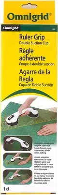 Dritz Omnigrid Double Suction Cup Ruler Grip White