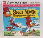 Vintage View-Master Woody Woodpecker Space Mouse Reels