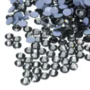 2880 Pcs Hotfix Rhinestones Flatback Crystal Gems SS8 2.5mm,Transparent Black