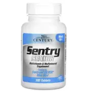 2 X 21st Century, Sentry Senior, Multivitamin & Multimineral Supplement, Men 50+