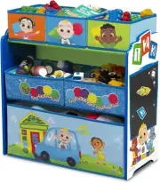 Cocomelon Toy Box Organiser Furniture Storage Kids Delta Children Multi Bin