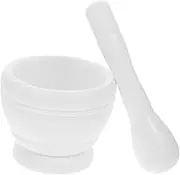 Vaguelly 1 Set Convenient Plastic Garlic Masher Set with Pestle Bowl Stylish Kitchen Tool for Mashing Garlic Ginger Chili and Spices Easy to Clean for Cooking Housewarming