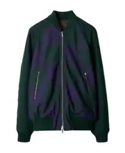 Burberry Checked Zipped Reversible Bomber Jacket S,XL,XS,L,M Black