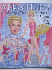 VERA-ELLEN Hollywood Dancing Star Paper Doll Book--3 Dolls w/ 25 Movie Costumes