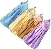 BESPORTBLE Pet Wash Towel 4 Pack Pet Dog Towels Absorbent Bath Towels Quick Dry Blanket Machine Washable for Sizes Random Style