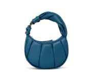 NEW Tumi ASRA 100% Leather 8.75” Crossbody Handbag - TEAL BLUE PUFF ❗️