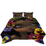 The Language of Flowers Pansies Girl Coverlet